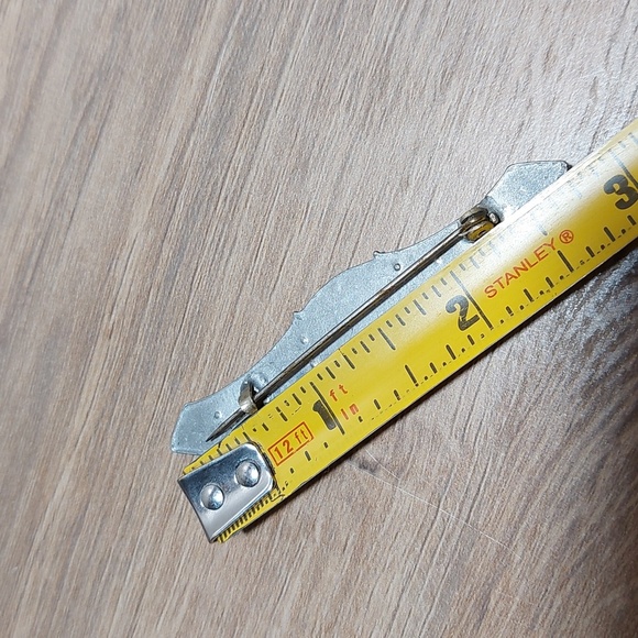 Vintage Antique Art Deco Rhinestone Embellished Intricate Bar Pin Brooch C Clasp - Picture 6 of 6